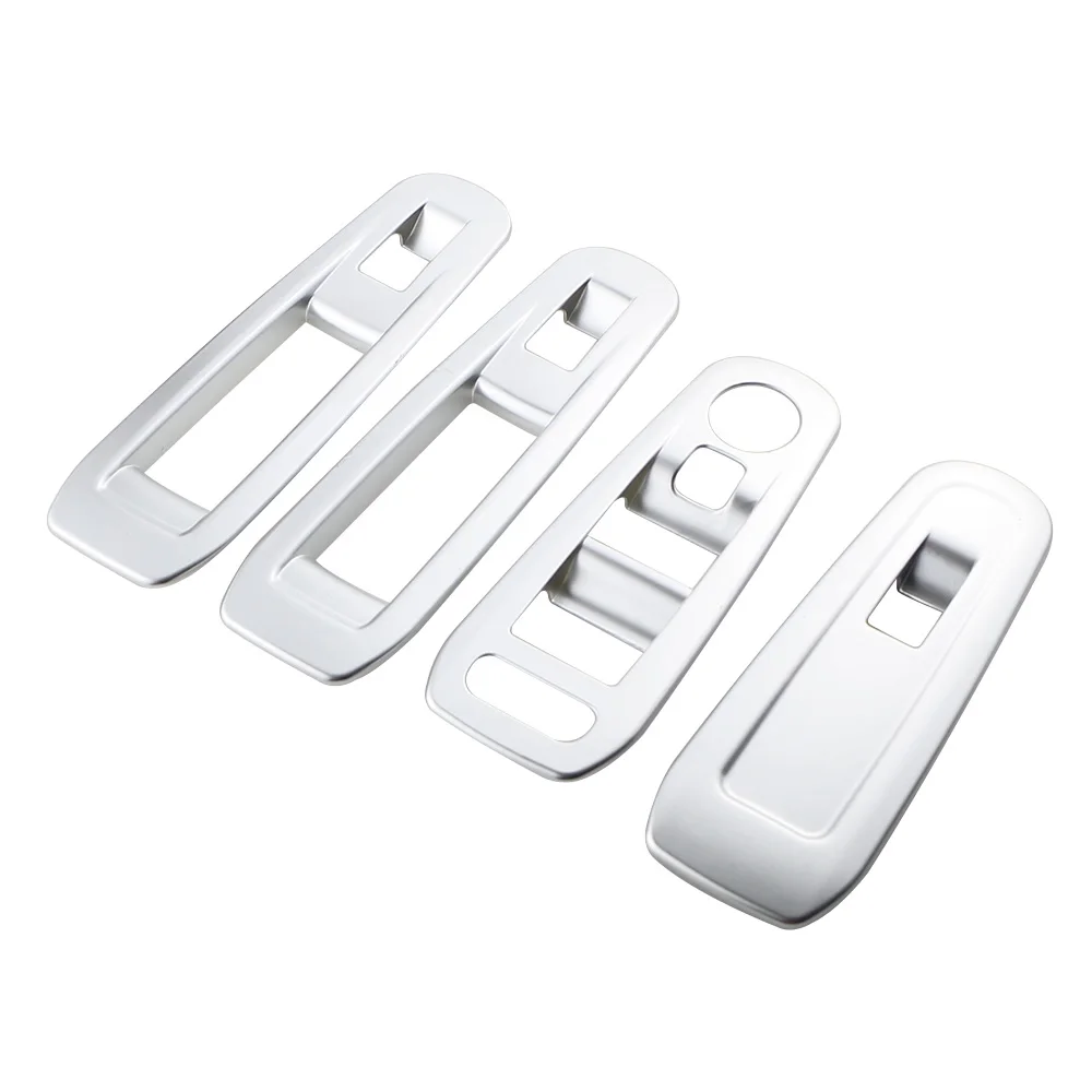For Peugeot 308 308s 2014 - 2020 LHD Abs Car Door Window Lifter Glass Decorative Sticker Switch Panel Cover Sticker 4pcs