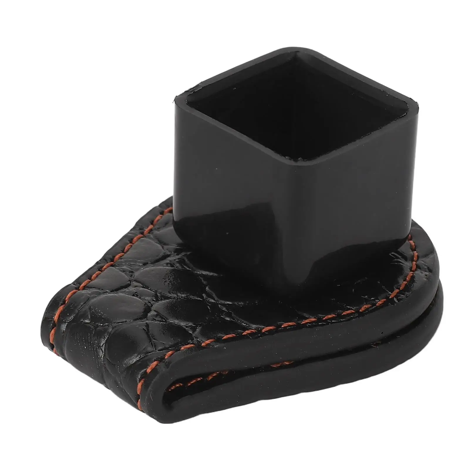 Lightweight Magnetic Billiard Chalk Box Holder - Leather & Aluminum Alloy, Easy Clean with  Clip for club Use