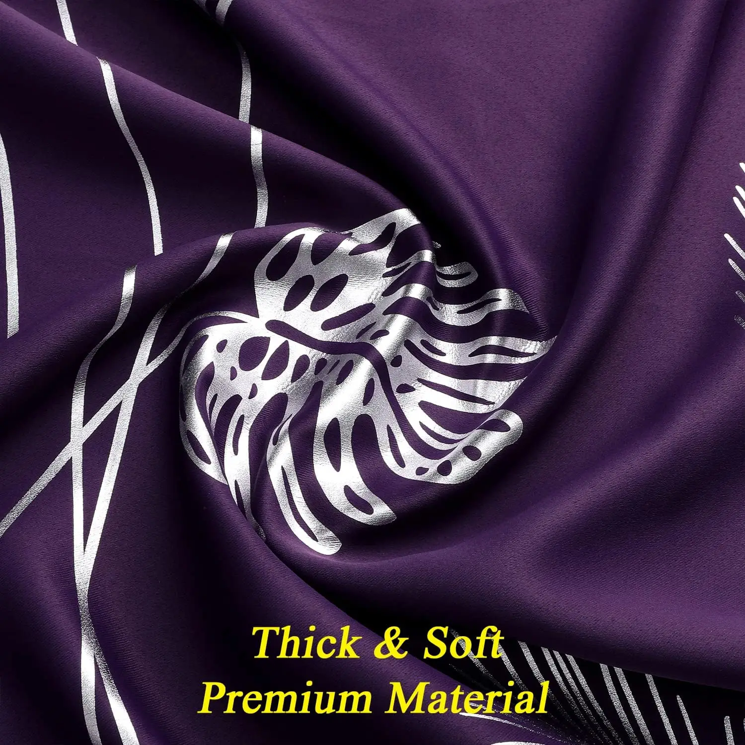 Estelar Textiler tende viola oscuranti tende per finestre con isolamento termico tende con anello di tenuta in argento camera