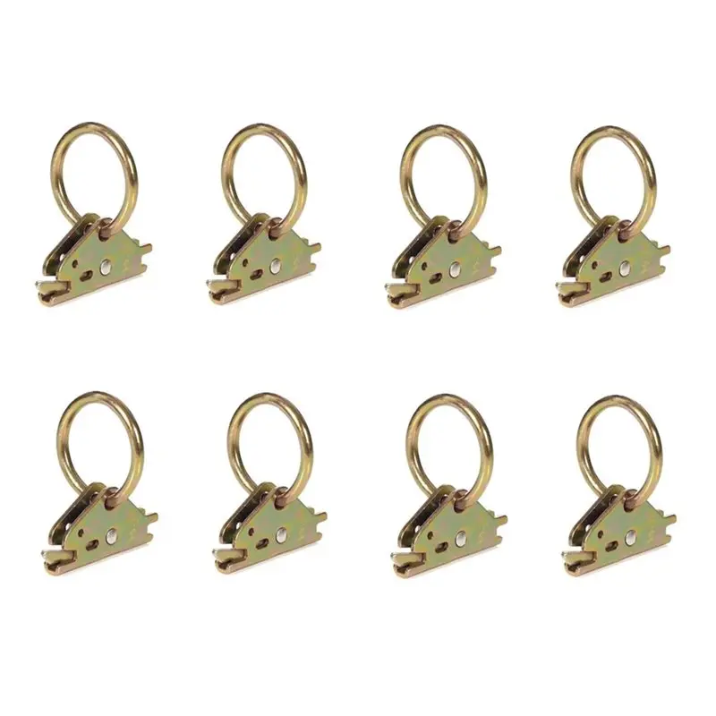 8 Packs E-Track O-Ring Tie-Down Anchors For Enclosed Flatbed Trailers