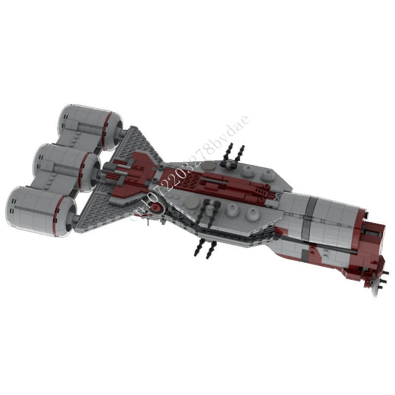 1553ピース 共和国フリゲート宇宙戦争軍事MOC宇宙船戦闘モデルビルディングブロック建築DIY教育モデルおもちゃギフト