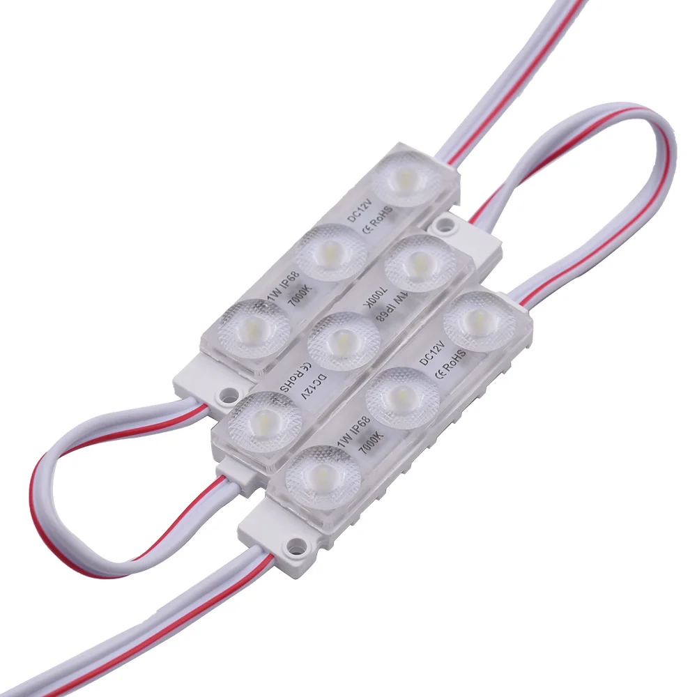 Super Module White IP68 Waterproof Decorative Light 1W DC12V LED Module Lights Ceiling Lamp for Car Van Truck Auto Vehicle