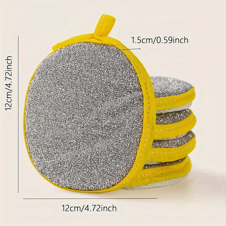 10/5PCS Double Side Dishwashing Sponge Dish Washing Brush Pan Pot Dish Wash Sponges Household Cleaning Reusable Kitchen Tools view 6