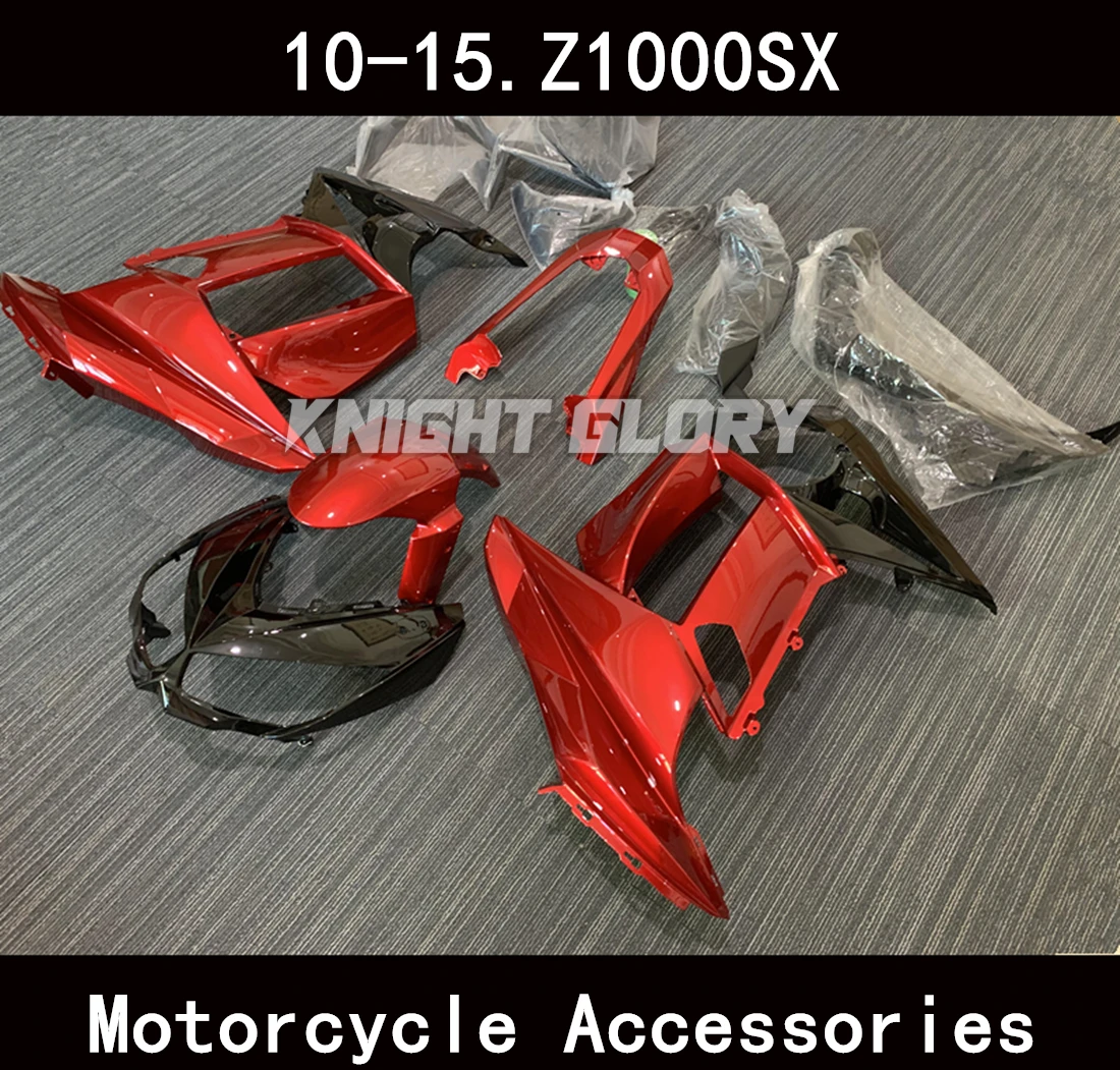 Full set of motorcycle  injection molded body coverings. Suitable for Z1000SX models from 2010 and 2015  Body coverings.