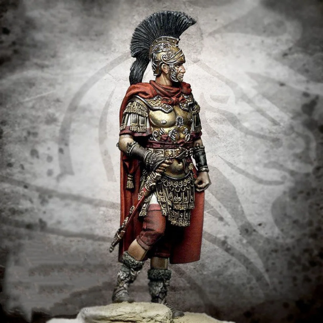 Kit d'assemblage de figurines en résine, échelle 1/24, 75mm, officier militaire romain ancien, non assemblé, non peint, impression 3D, jouet 291