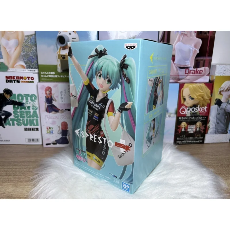 

В наличии Bandai оригинальная фигурка Banpresto Espresto Хацунэ Мику, модель куклы, новая в штучной упаковке, персонажи аниме, гараж