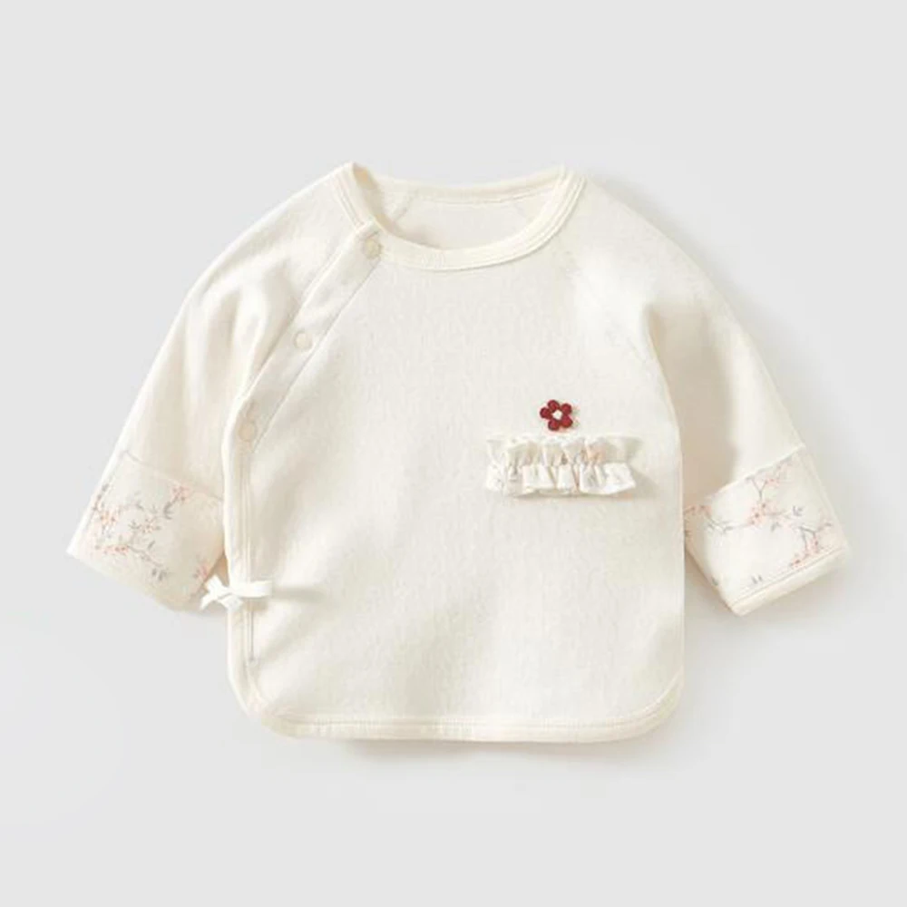 

Baby Girl Long Sleeve Tshirt Cotton Spring Autumn Newborn Clothes Hospital Baby Tops 0 3 Months