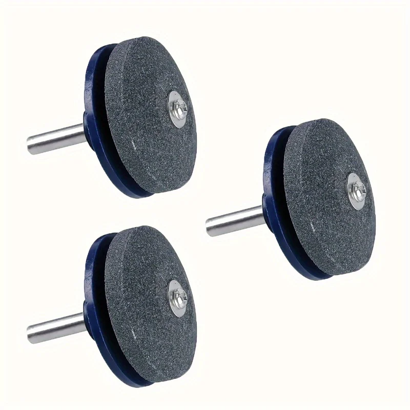 3pcs Lawn Mower Blade Sharpener Universal Sharpening Rotary Hand Drills Sharpener Durable Garden Equipment Accessory