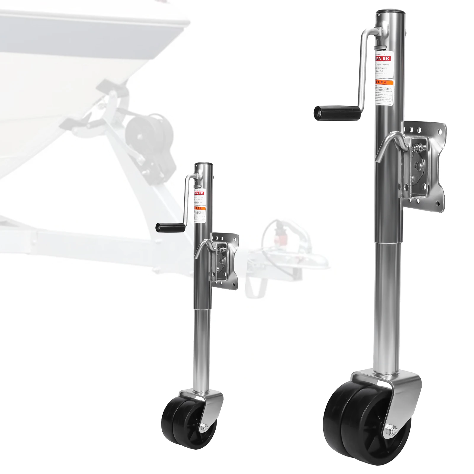 

2000 Lbs Trailer Jack with Dual Wheel 10 Inch Lift Heavy Duty Swivel Boat Jack for RV