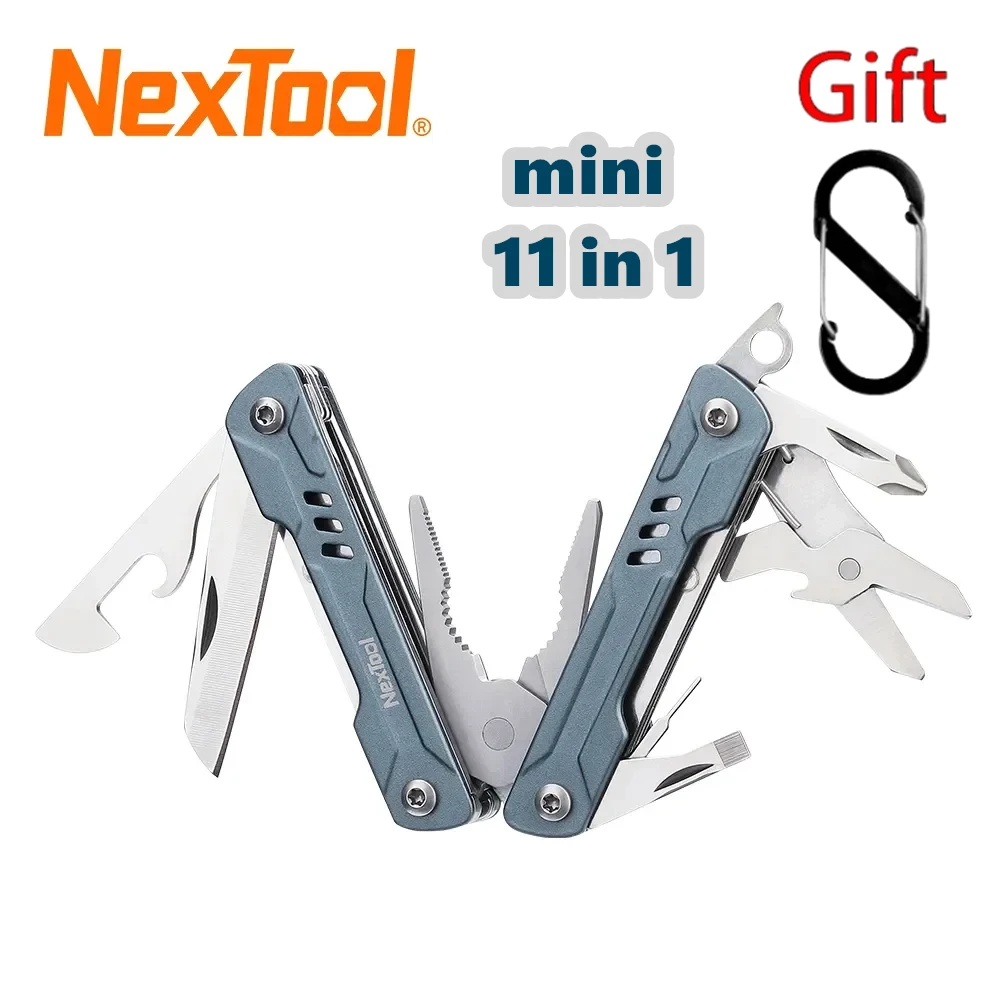 NexTool Mini Sailor 11-In-1 Outdoor Multi Tool Pocket Knife Folding Pliers Tools Wire Cutters EDC Card Pin Screwdriver Scissors