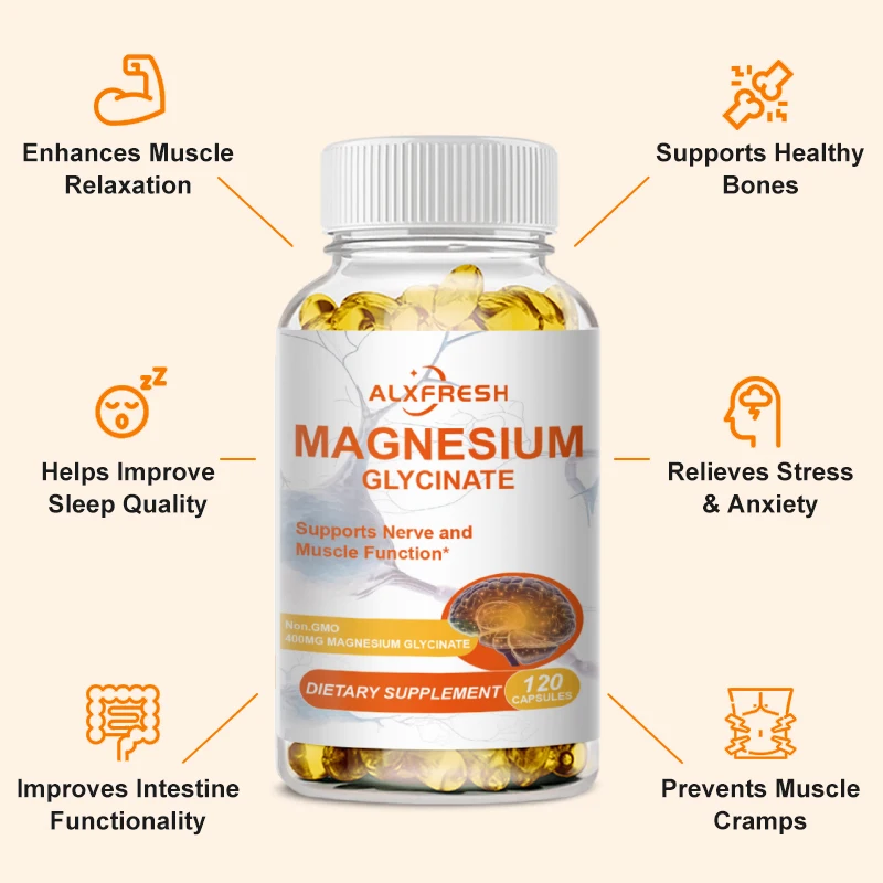 Magnesium Supplementation Promotes Nerves Function Muscles Recovery Heart Health Mood Improve Sleep Quality Cardiovascular