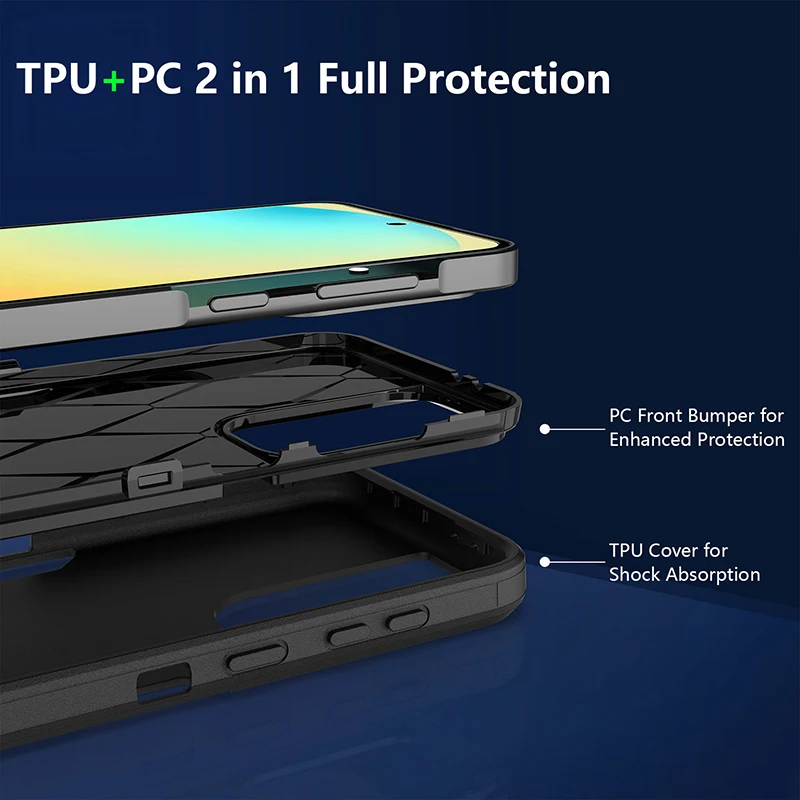 Etui 2 w 1 Armor Case do Samsung Galaxy S25 S24 S23 S22 FE Plus Ultra A56 A36 A26 A16 A06 A34 A35 A25 A15 Shockproof Back Cover — zdjęcie produktu 6