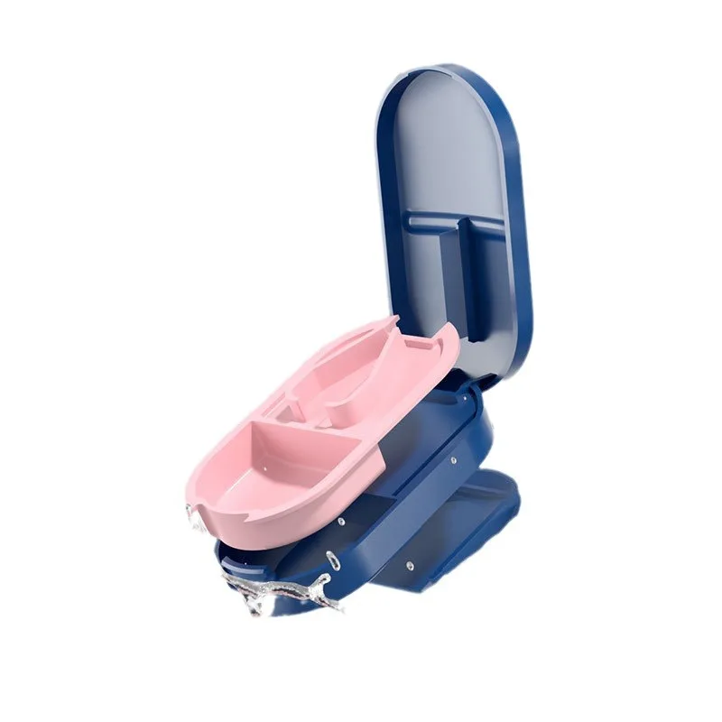 

Japanese Style Portable Small Square Medicine Box Sealed Pill Cutter And Organizer Compact Drug Storage for Travel