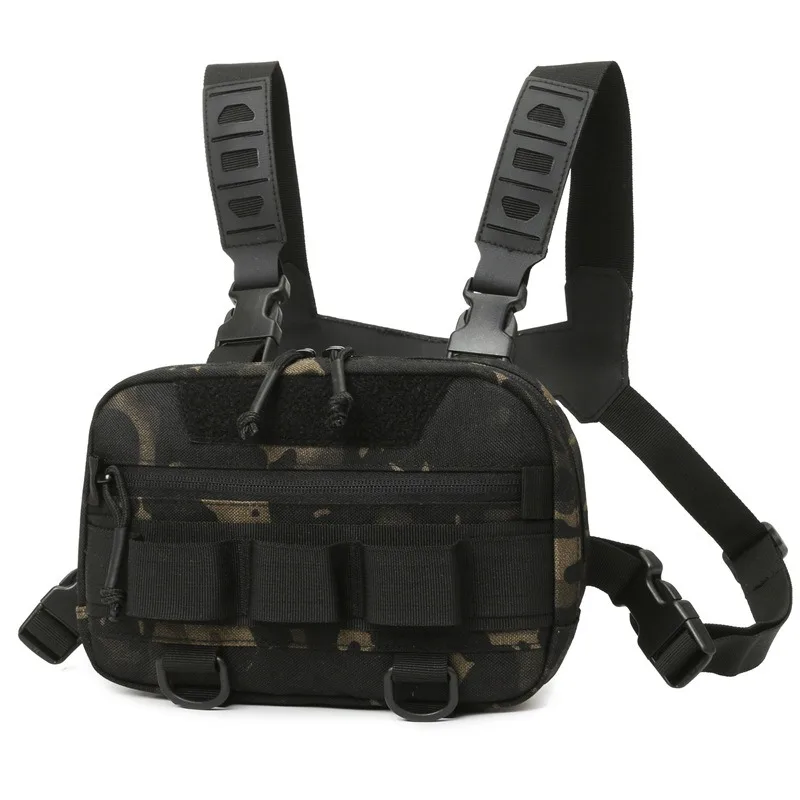 New multifunctional ultra light and wear-resistant vest hanging bag for outdoor mountaineering sports camouflage tactical bags