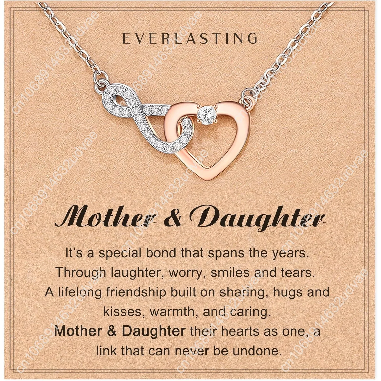 

Shonyin Dainty Heart-felt Infinity Heart Necklace for Mother Daughter Girlfriend Soulmate Grandma Granddaughter Mother-in-law Fr