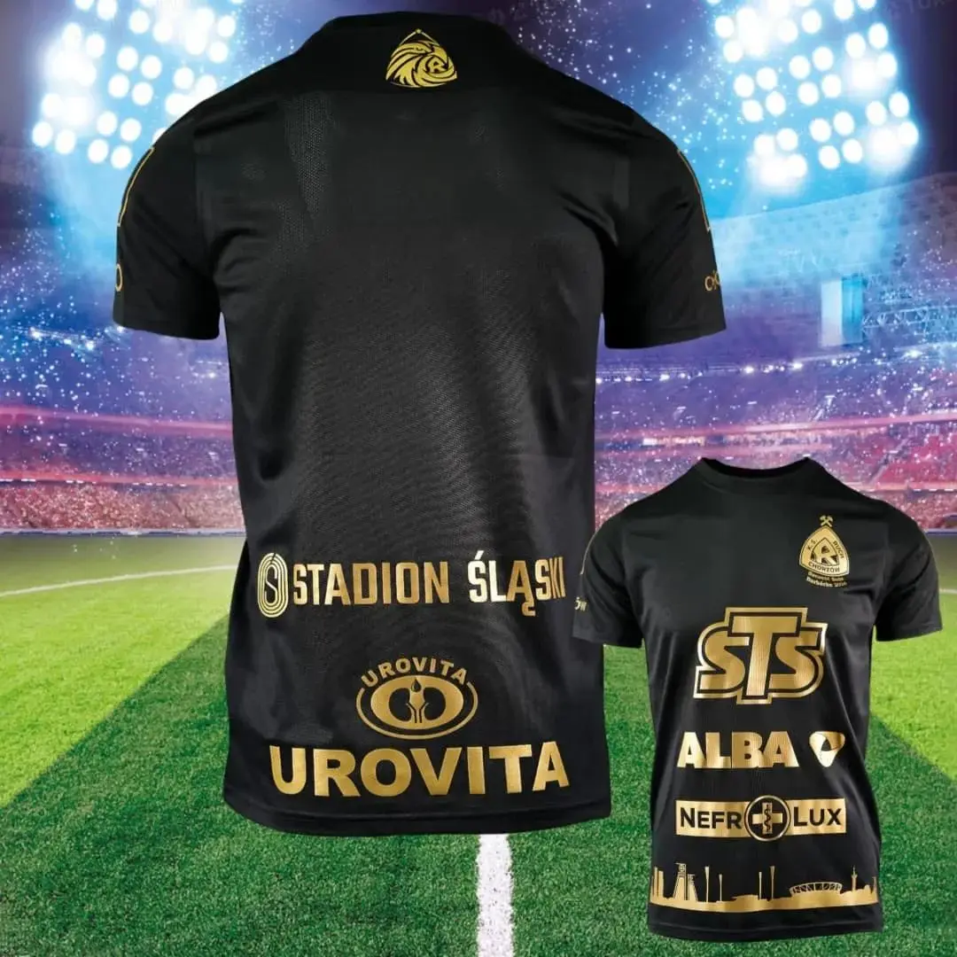 2025 الصيف الرجال الصبي تي شيرت رياضي Ruch Chorzow مباراة جيرسي البولندية مشجعي كرة القدم الخاصة لكرة القدم جيرسي كيت تي شيرت غير رسمي #3