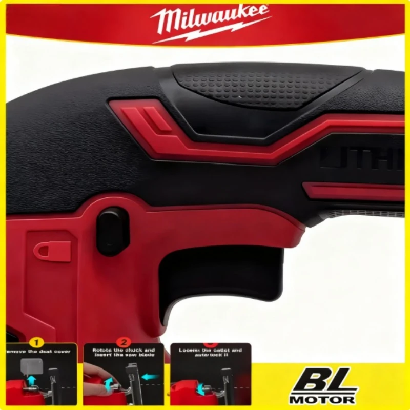 Milwaukee 3000RPM Brushless Curve Saw Cordless Electric Jig Saw Portable Multifunction Adjustable Woodworking Power Tool