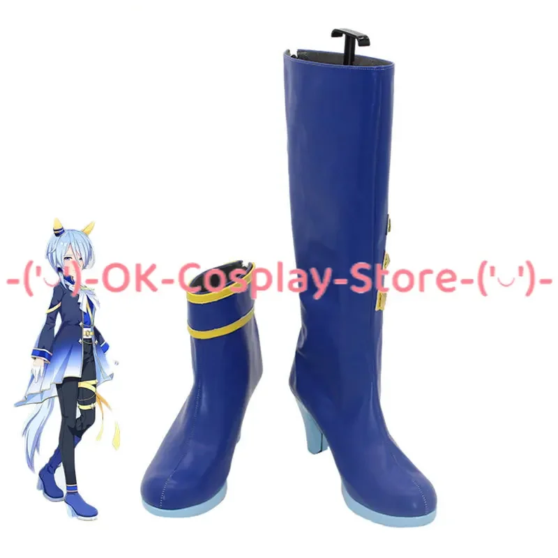 Anime K.S.Miracle Cosplay PU Leather Shoes Game Pretty Derby Roleplay Props Halloween Carnival Christmas Party Boots Custom Made