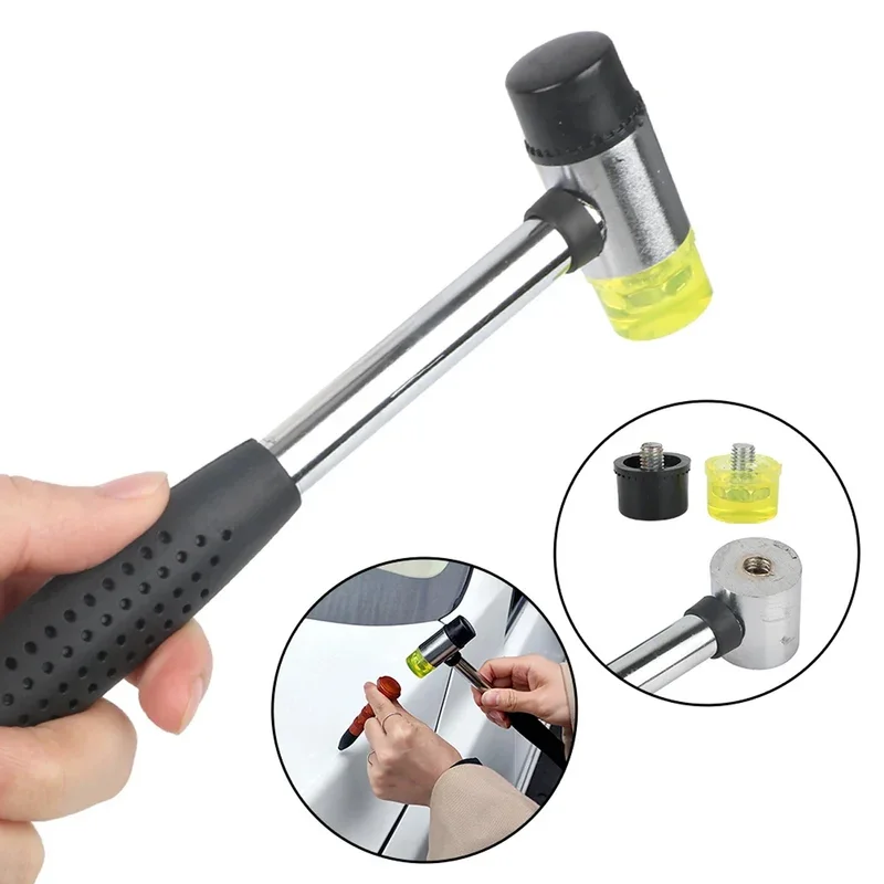 DIY Auto Paintless Dent Repair Kit Dent Hammer โลหะแตะลงปากกา 9 หัวเคล็ดลับ Dent Removal เครื่องมือสําหรับรถ Hail Damage Repair