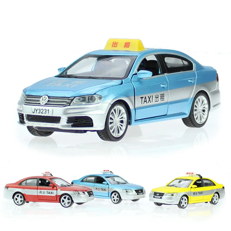 

1:32 Volkswagen Lavida Taxi High Simulation Diecast Metal Alloy Model car Sound Light Pull Back Collection Kids Toy Gifts F74