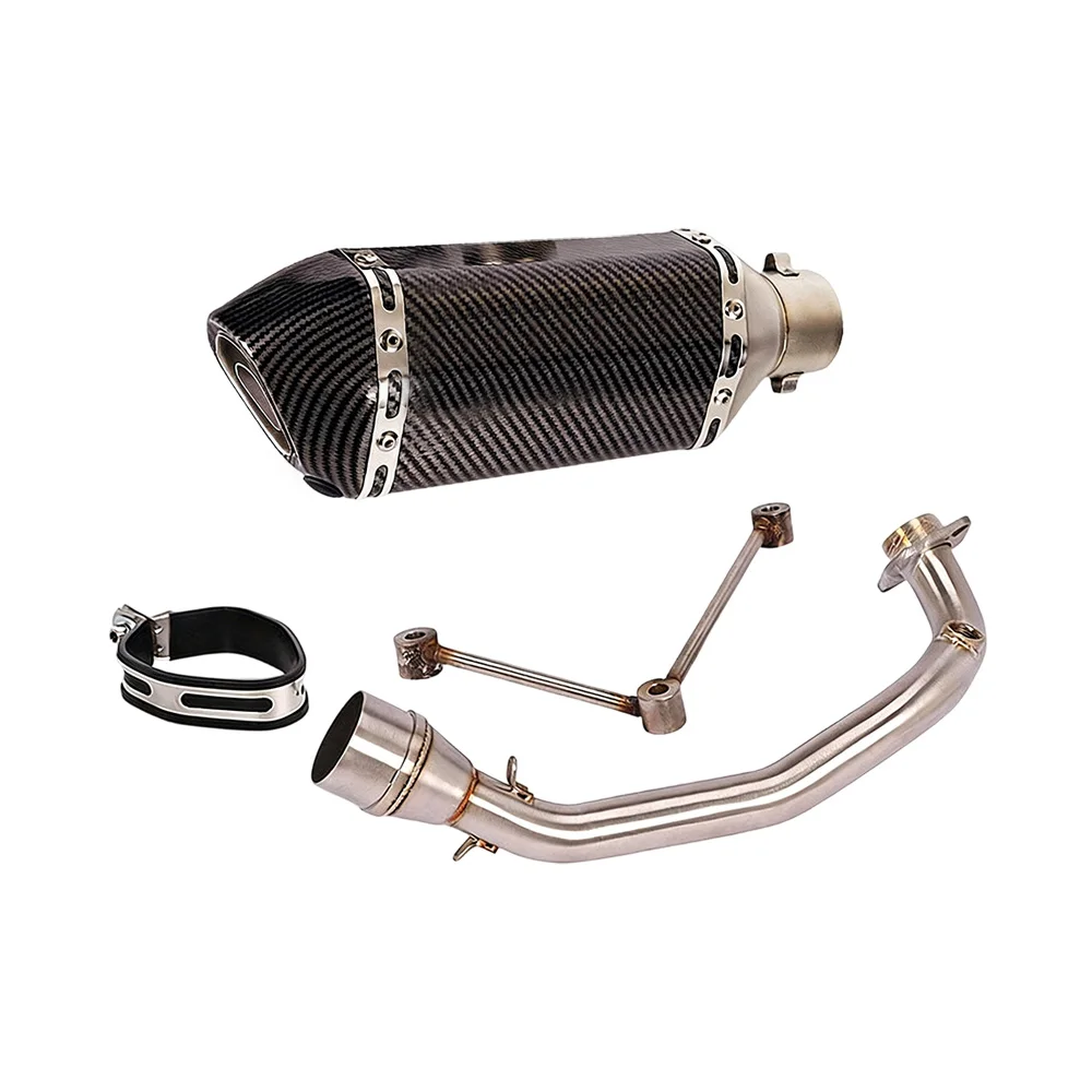 Auspuffanlagen für Yamaha BWS 125 Zuma 125 Komplettes System Krümmer Auspuffverbindungsrohr Schalldämpfer 310mm Auspuffrohre – Detail 4