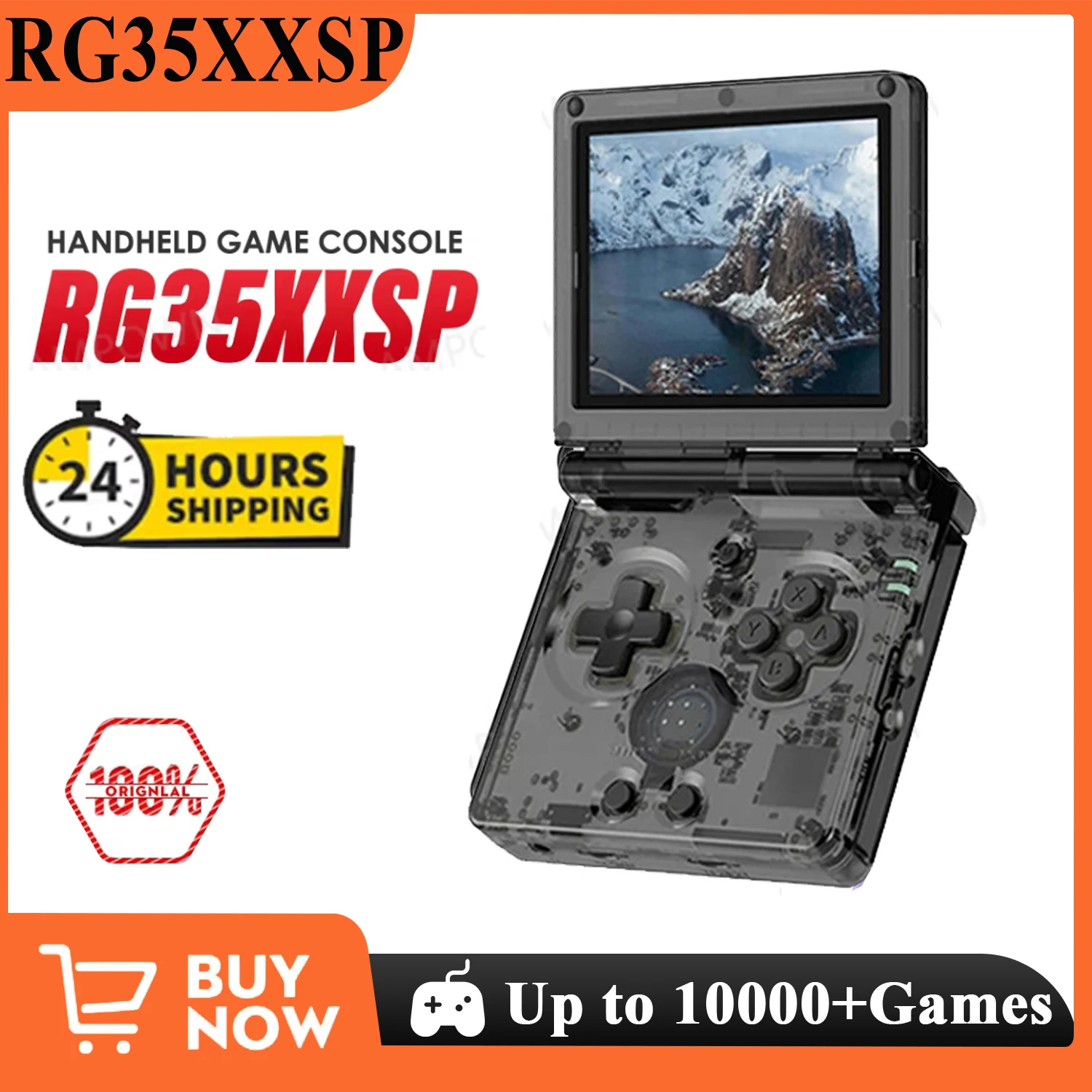 ANBERNIC RG35XXSP Flip Console di gioco Schermo IPS da 3,5 '' Mini Uscita HDMI Linux WiFi Bluetooth 4.2 E-book Console video Lettore Regali