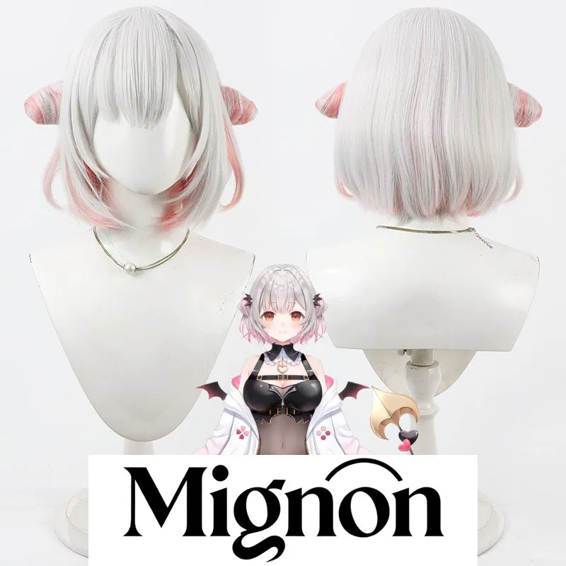 

Mignon Virtual VTuber Suoh Pandora Cosplay Wig Simulated Scalp Two-Color Gradient Detachable Hair Buns