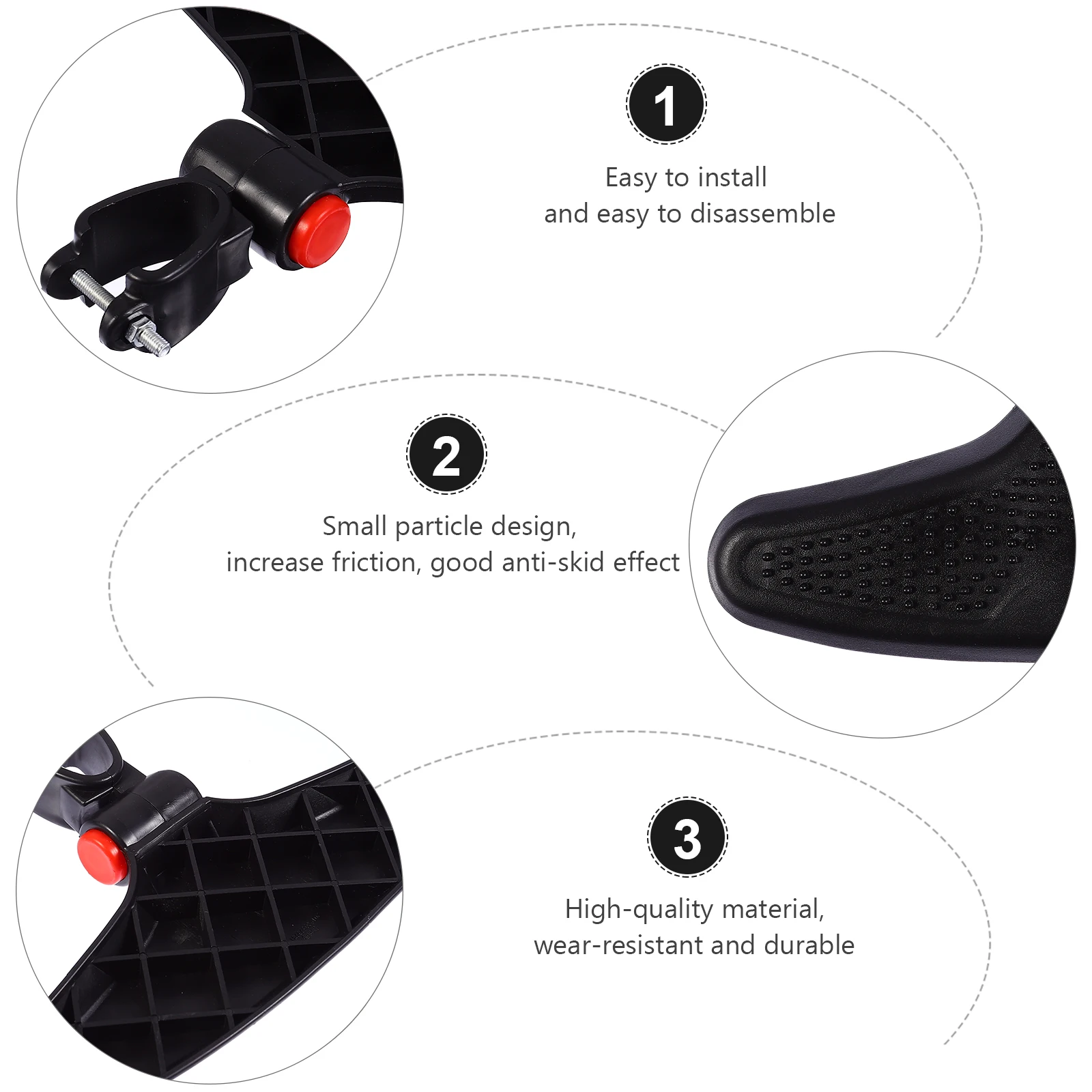 

Buggy Foot Rest Adjustable Stroller Footboard Baby Cart Footrest Portable Feet Support Comfortable Environment