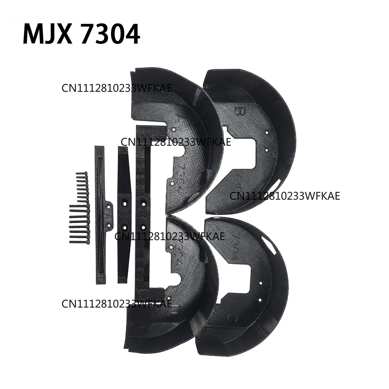 MJX 7304 Simulation Front Rear Fenders Fender Lining For Mjx 7304 Hyper Go 1/7 Rc Car RC Car Off-road Truck Upgrade Parts