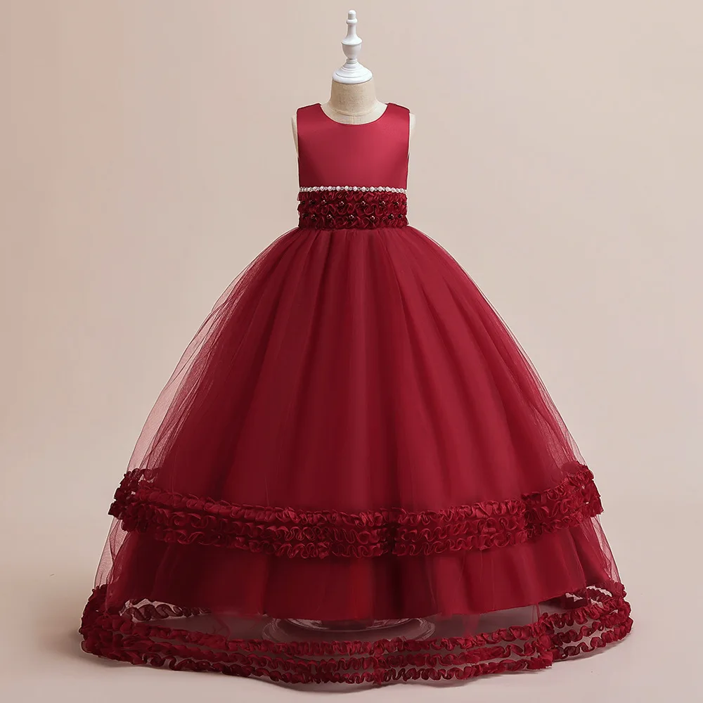 Elegant Dress For Girls Graduation Ceremony Gown Wedding Bridesmaid Christmas Birthday Party Dresses New Year Dress For Girls