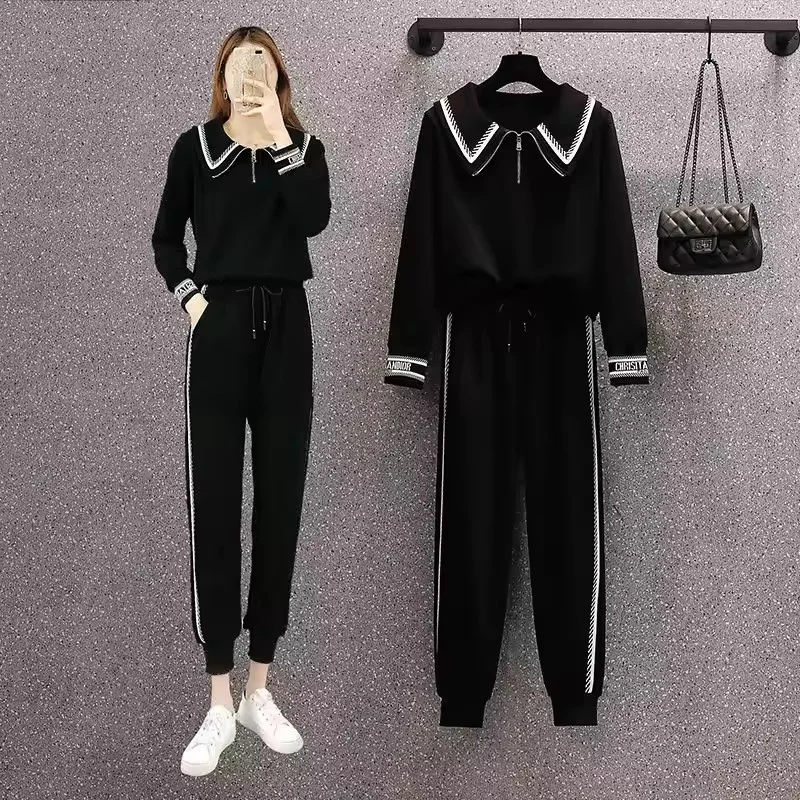 

2025 Spring New Set Women's Pullover Clothing Two-Piece Ladies Jackets Fashion Suit Sweater Casual Outfit Female Tops 2PCS