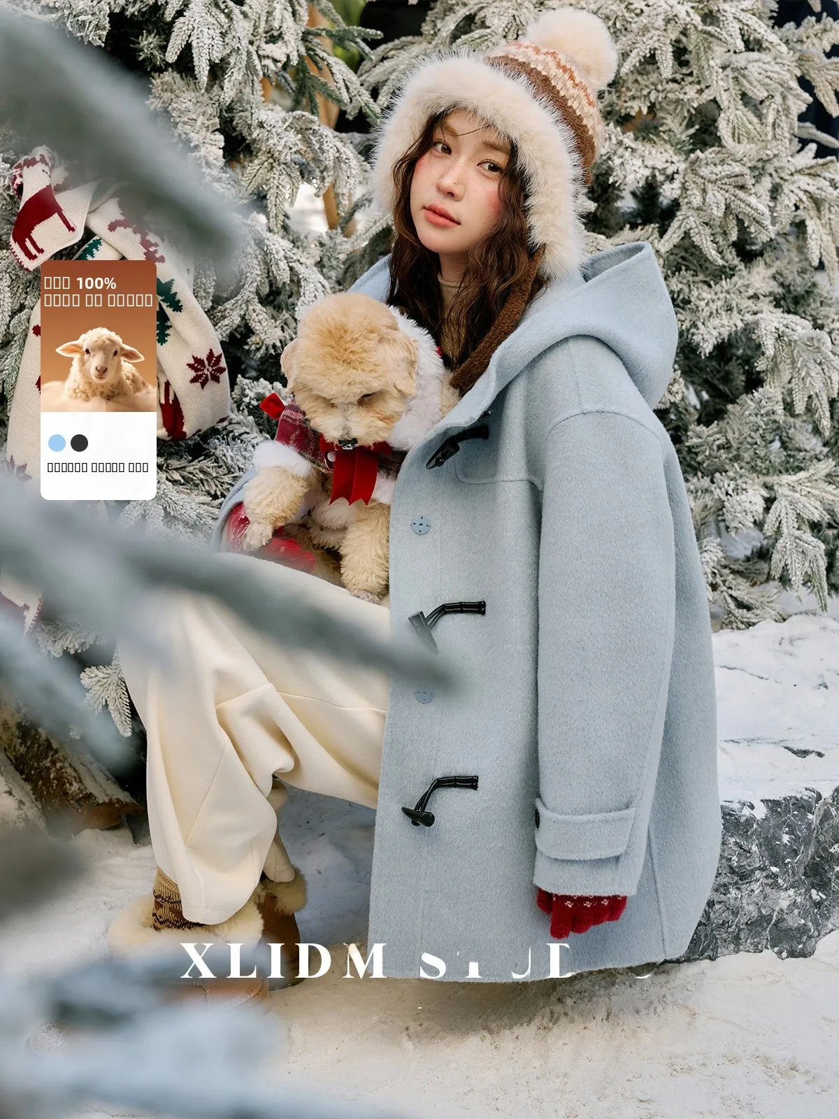 

Шерстяное винтажное пальто с пуговицами из рога, зимняя шапка, шерстяное пальто А-силуэта для женщин, большие размеры, модное, для повседневной носки