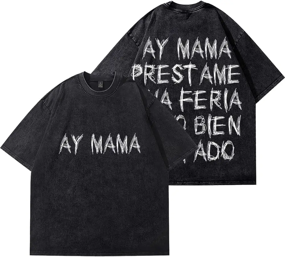 

Tito Double P Ay Mama Logo Merch T-Shirts Merch Summer Unisex Fashion Casual Short Sleeve Tee Streetwear Wash Cotton T-shirt
