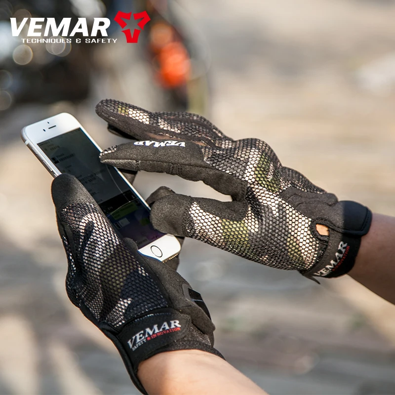 VEMAR Motorcycle Gloves Men's Breathable Tactical Enduro Moto Touch Screen Women's Motorbike Motocross Riding Cycling Biker Gift