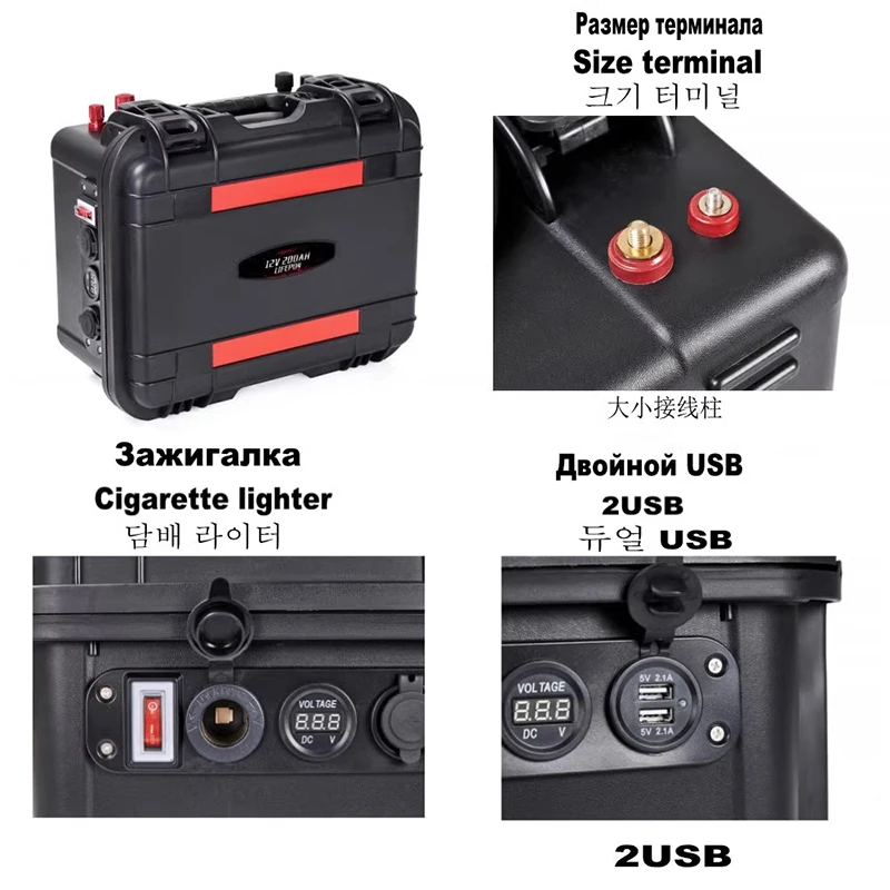 

12V 100Ah Lifepo4 Battery 120Ah Power Bank 200Ah Rechargeable Batteries Marine RV Outdoor Inverter Lifepo4 Battery Pack