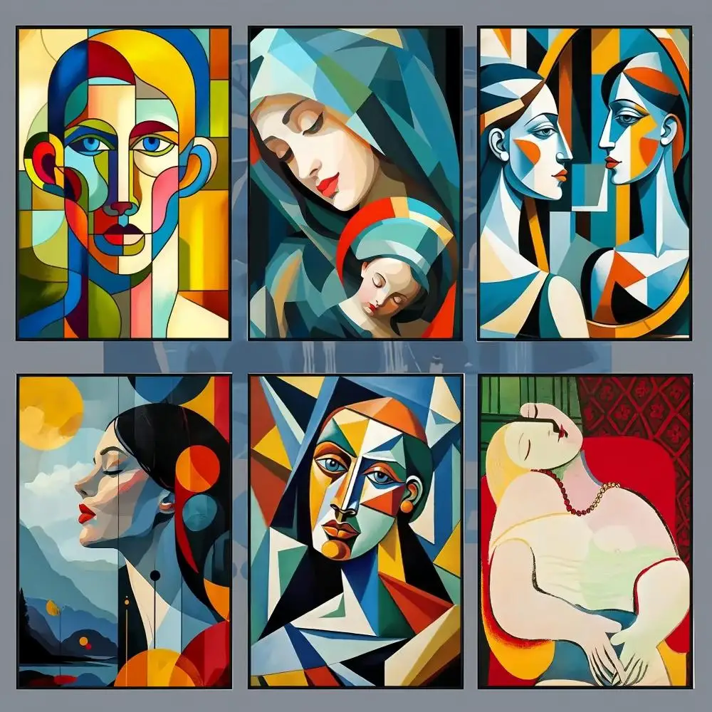 Picasso Poster Aesthetic Wall Art Print for Living Room Bedroom Study Office Café Home Decor Stylish Gift