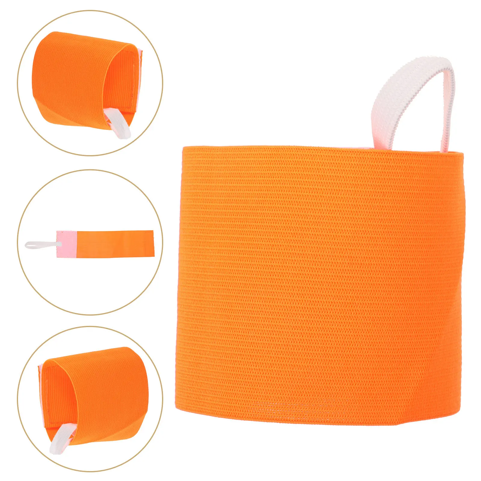 5Pcs Youth Captain Armbands Anti-Slip Comfort Fit Adjustable Hook and Loop Strap Versatile Sports Soccer Football Team Armband