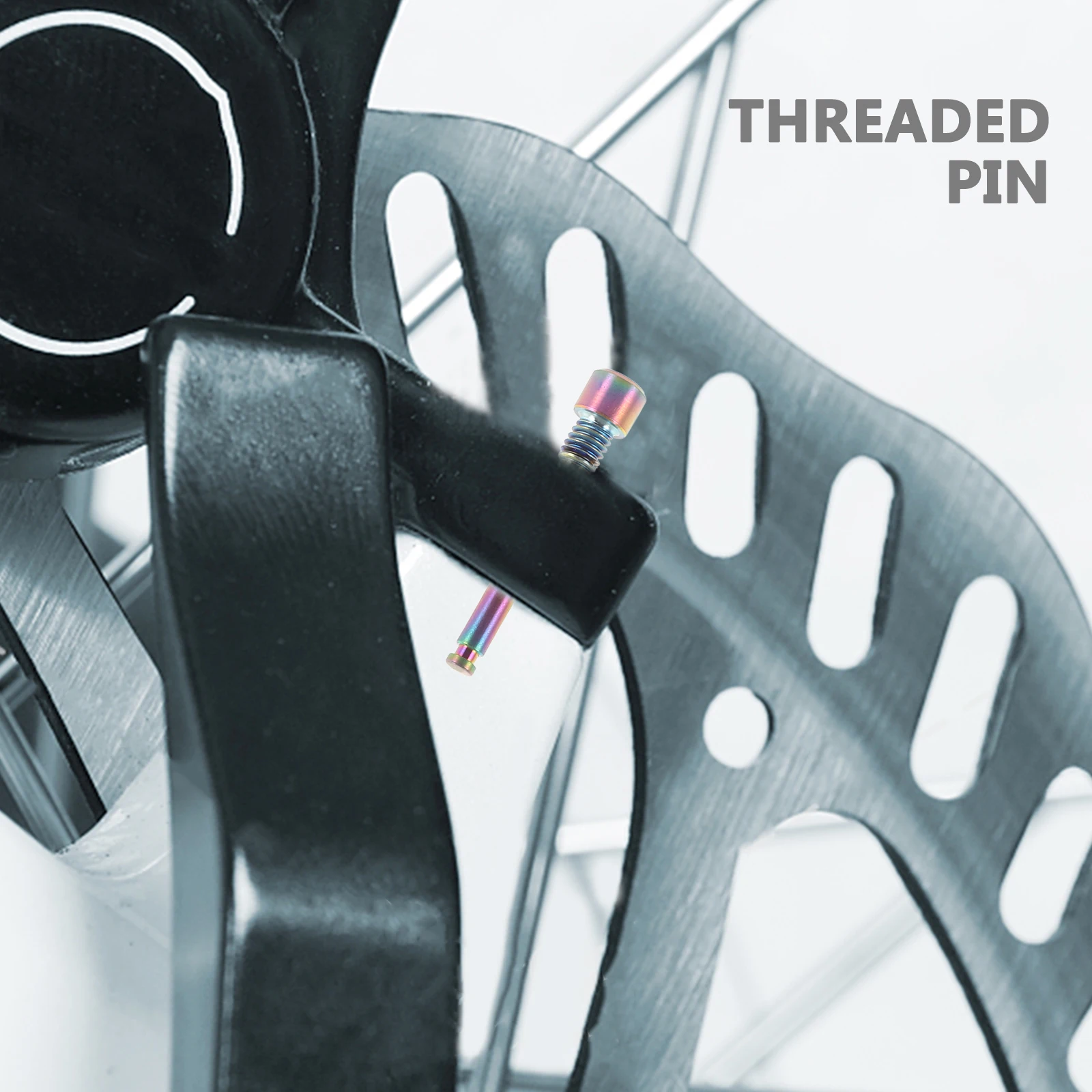 

2pcs Oil Threaded Pin Screw For Mountain Bike Fixing Lightweight Durable Bolt Bicycle Disc Brake Screws Brake Disc Fixed Bolt