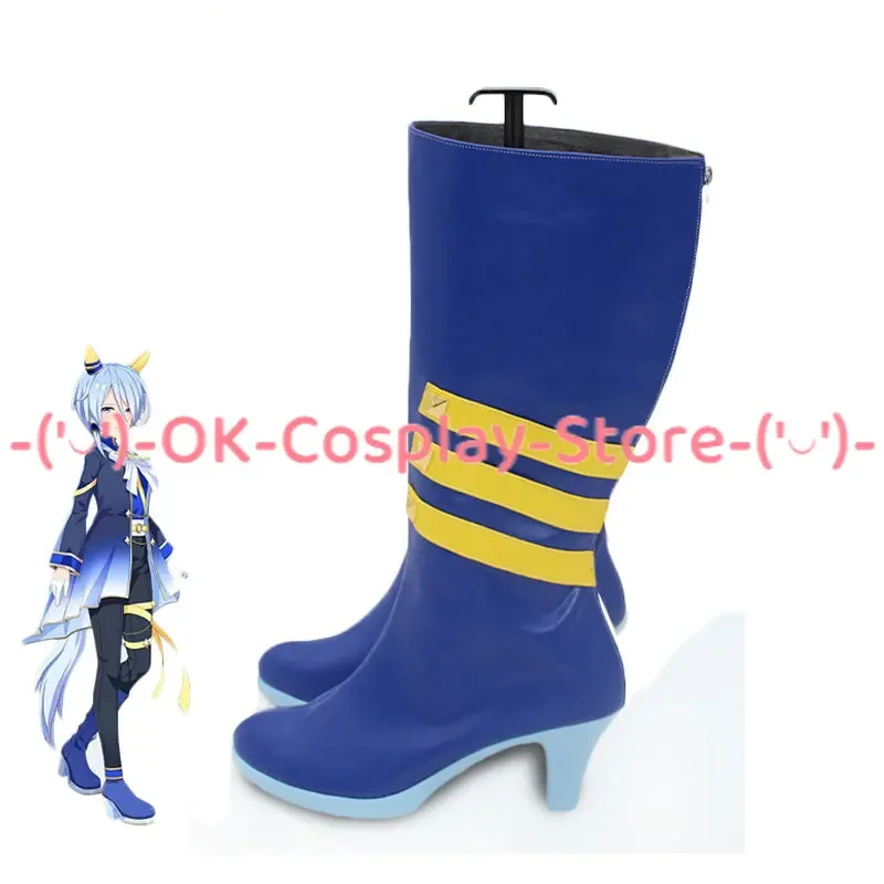 Anime K.S.Miracle Cosplay PU Leather Shoes Game Pretty Derby Roleplay Props Halloween Carnival Christmas Party Boots Custom Made