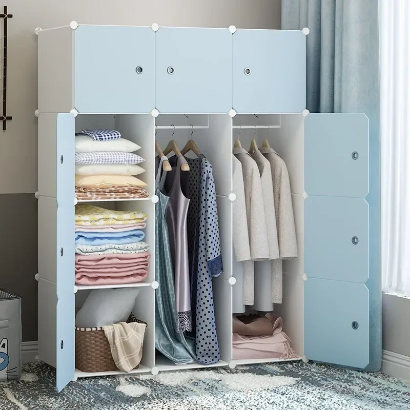 Simple Storage Wardrobe Clothes Organizer Bedroom Cabinet Closet Kids Nordic Watches Small Guarda Roupa Lounge Suite Furniture