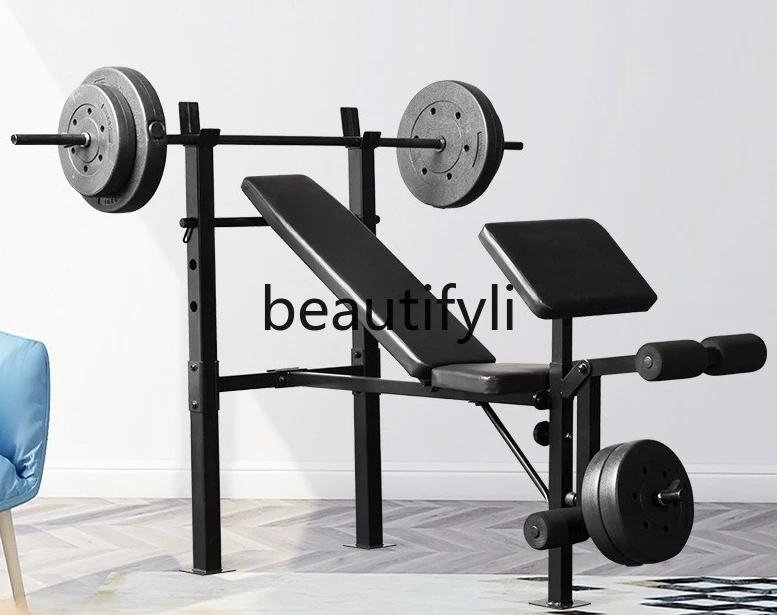 

Multifunctional Weightlifting Bench Bench Press Rack Squat Rack Barbell Set Combination Abdominal Muscle Training Device