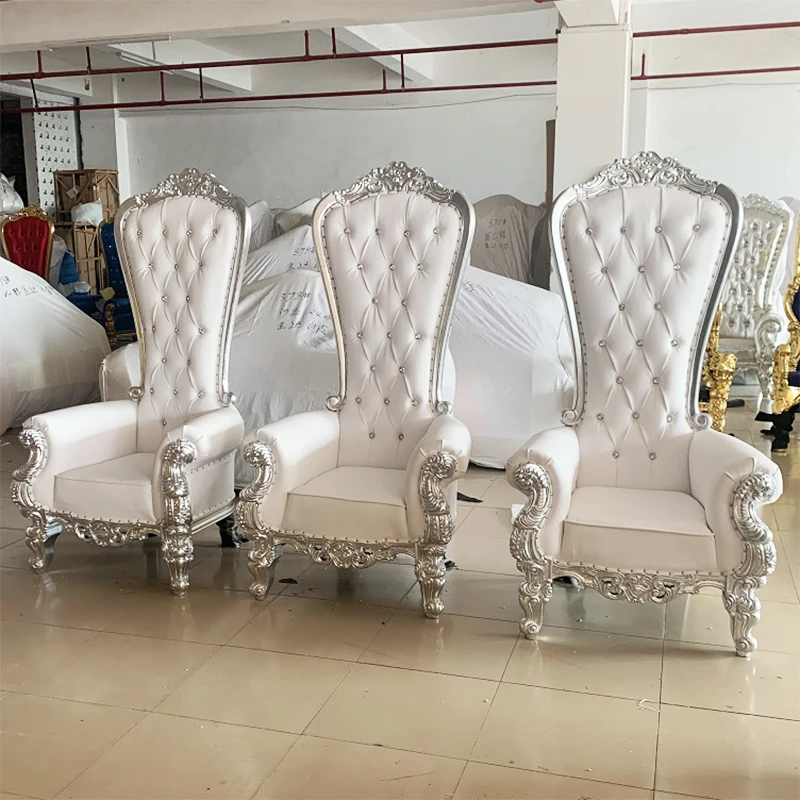 Luxury Gold Bar Chair High Back Bridegroom Bride Royal Wedding Chair