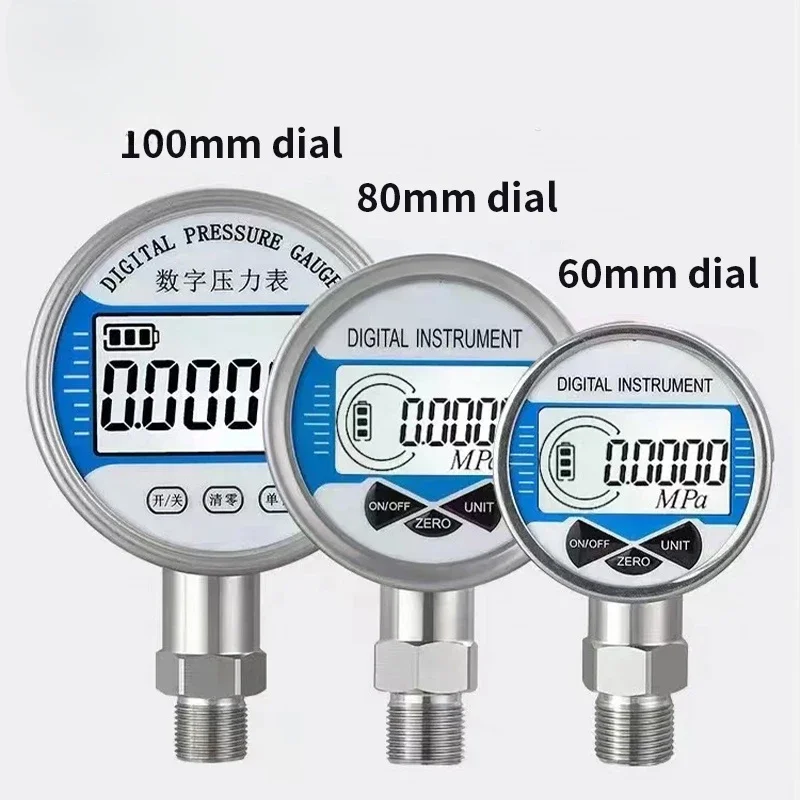 Mpa Kpa Bar Psi Oil Fuel Digital Pressure Gauge Sensor Lpg Hydraulic Pressure Gauge Meter Cheap Pressure Gauge Manometer Price