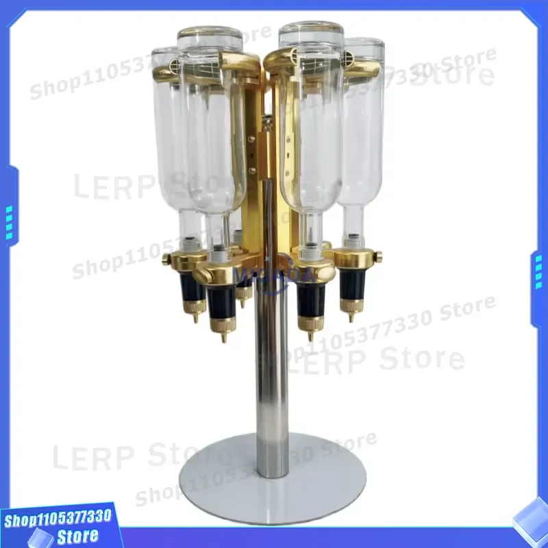 Luxury Gold Perfume Bottle Holder Set for 6 Bottles 375ml 500ml Rotating Display Stand Storage Rack Organizer for Fragrance