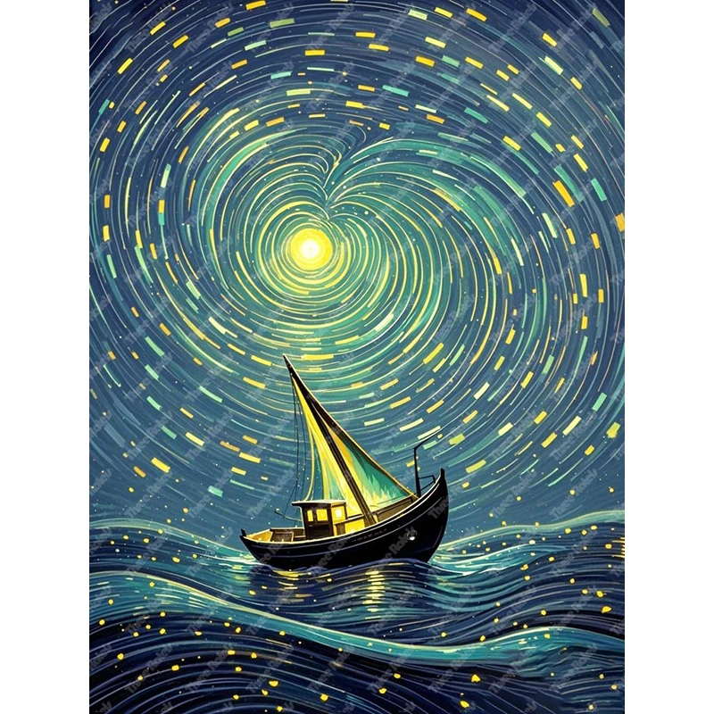 Three Ratels QHH216 Colorful dreamy ocean boat art wall stickers for home decoration