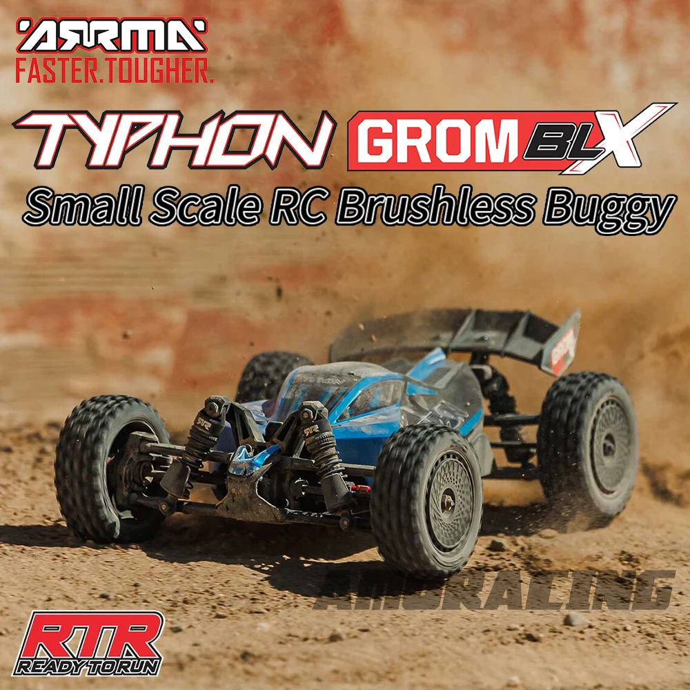 ARRMA TYPHON GROM 223S BLX BRUSHLESS ARA2306S ARA2306 SMALL SCALE RC Electric Remote Control Model Car Buggy Children's Toys