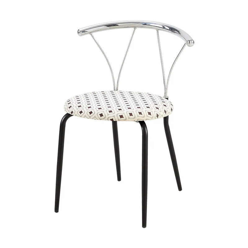 Joylive Mid-style Dining Chairs Makeup Chairs Small-sized Nordic-style Home Dressing Stools Metal Retro Dining Tables And Chairs