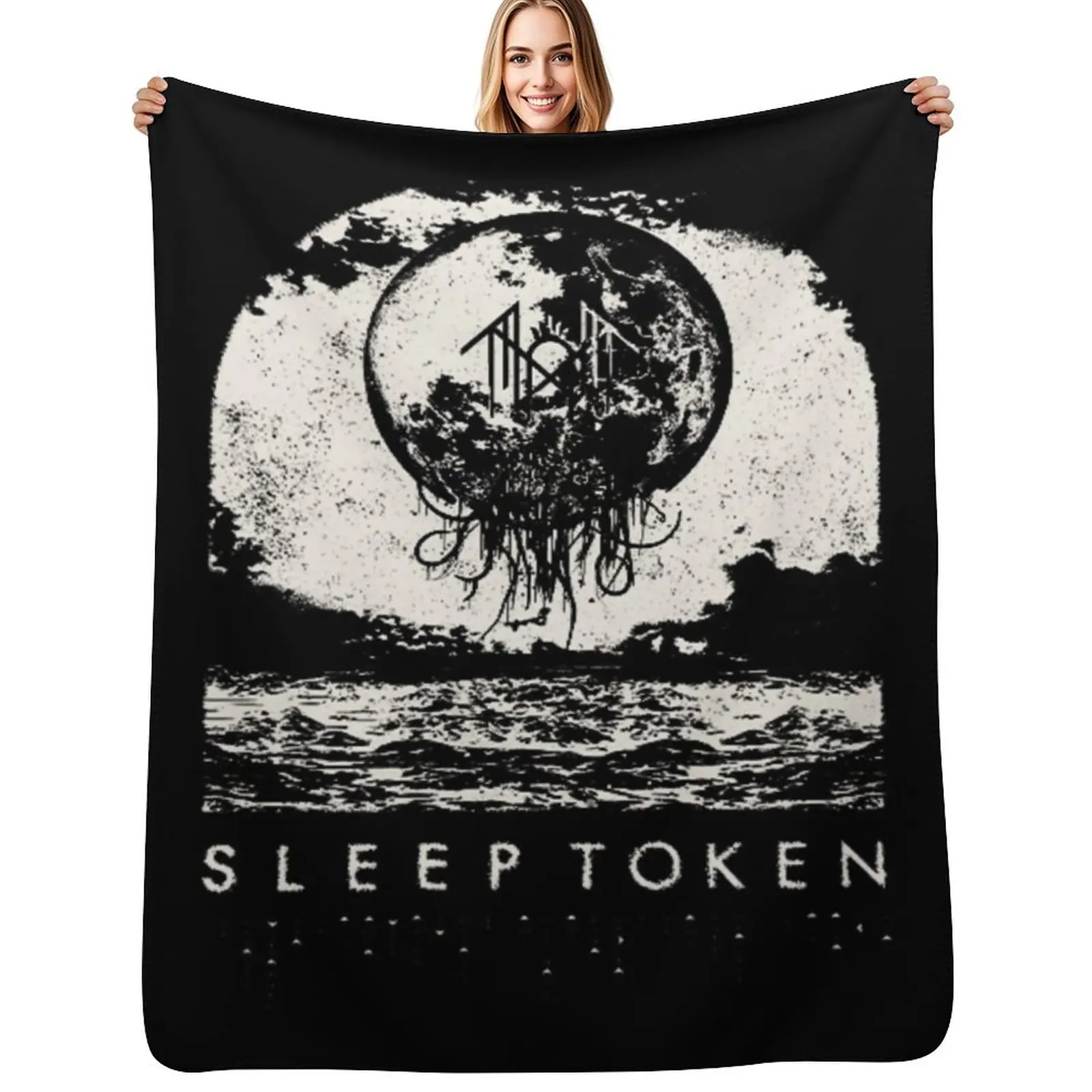 

RUTKD -- SLEEPTOKEN -- PUNK Throw Blanket Hair Giant Sofa for sofa Plaid on the sofa Blankets