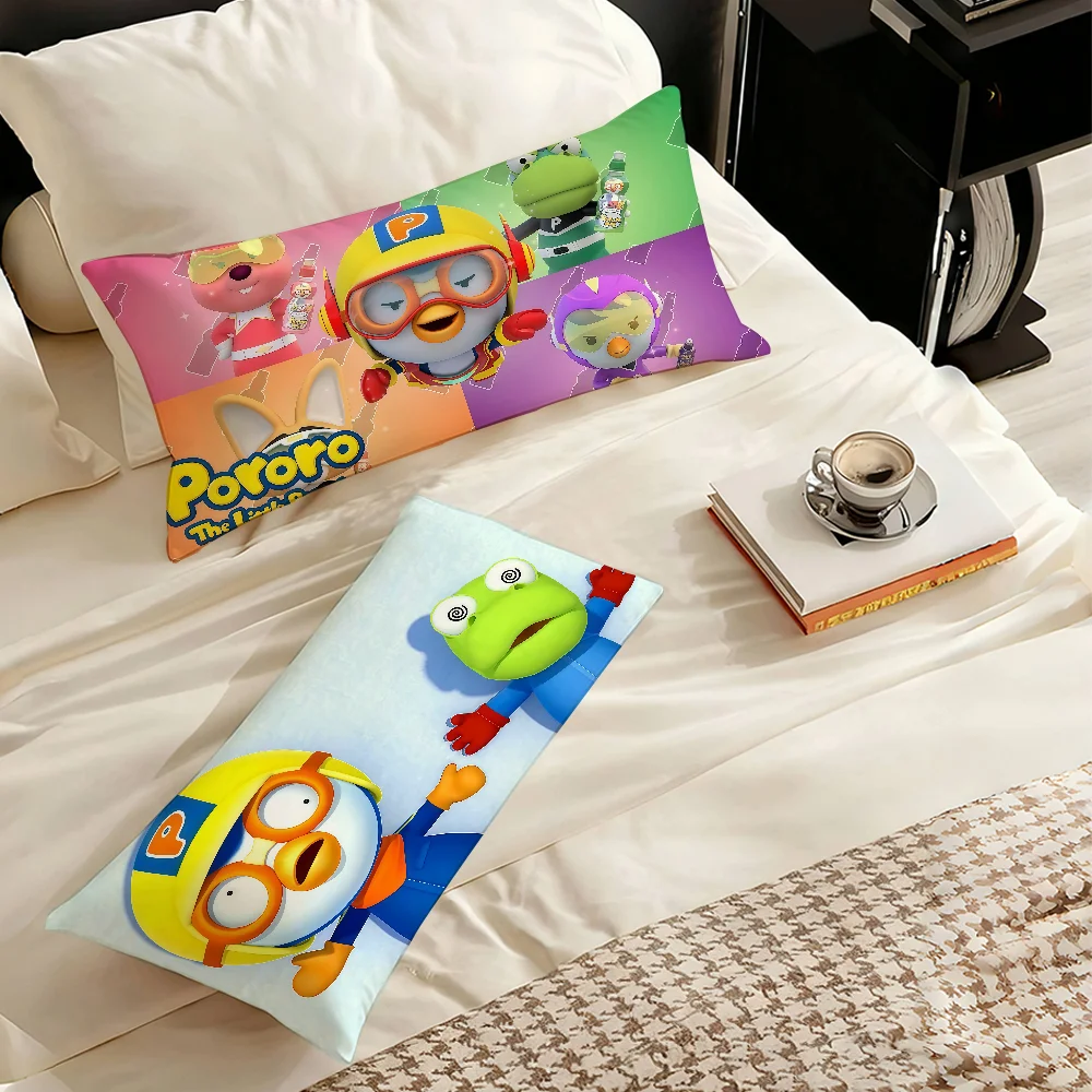 Cartoon cute P-Poro R-Ros  Pillow Case Suitable for Office Bedroom Sofa Home Decoration Rectangle Cushions