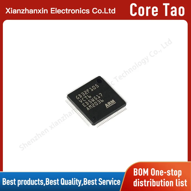 1~5PCS/LOT GD32F105VCT6 GD32F105 105VCT6  LQFP100 MCU single-chip microcontroller